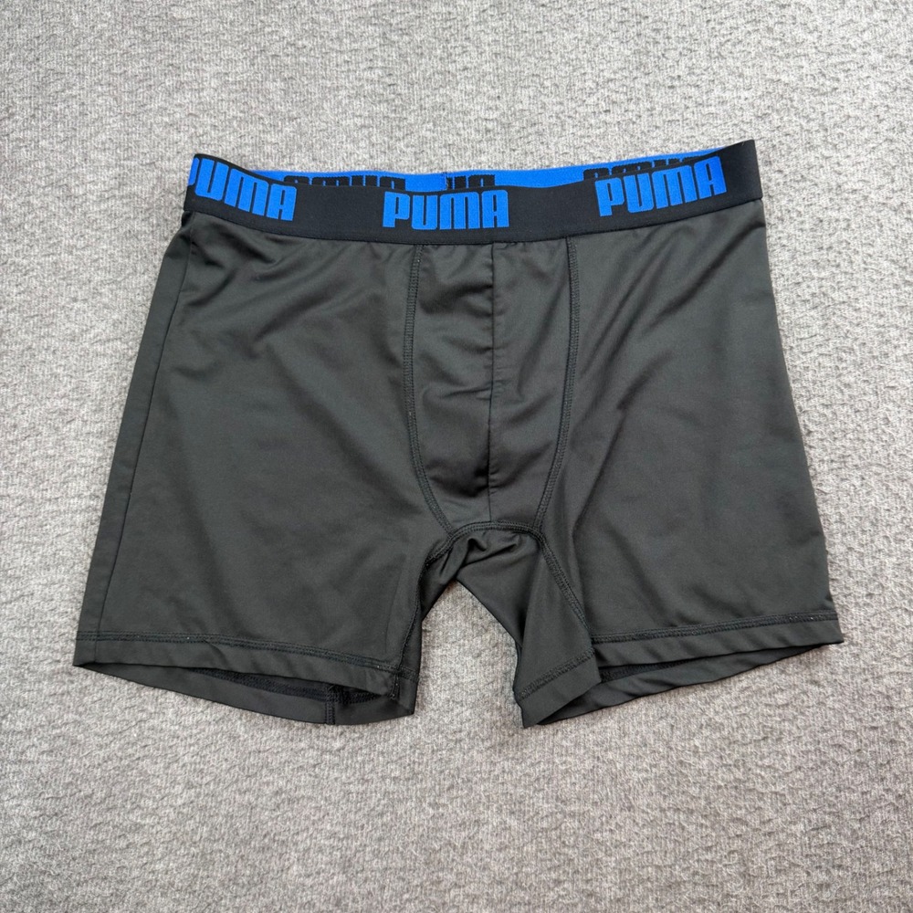Puma Men's L Black Blue Performance Athletic